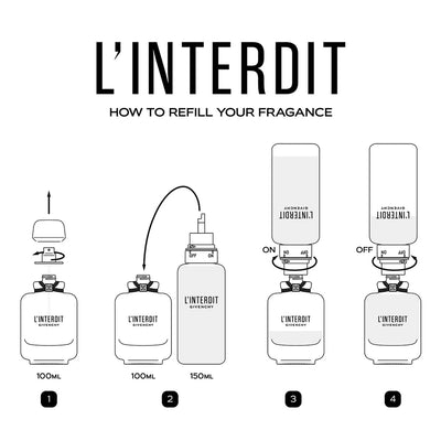 L'interdit refillable 3.4 oz EDP for women