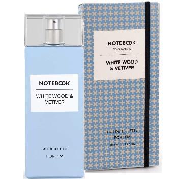 Notebook White Wood Wood and Vetiver 3.4 oz EDT for men