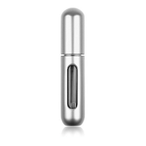 Silver Refillable Travel Automizer 5 ml